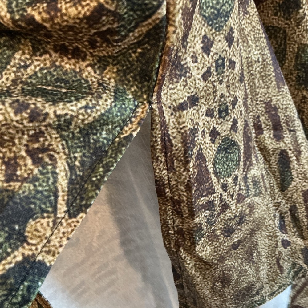 Bohemian Maxi Dress with Floral and Geometric Patterns - Picture 10 of 14